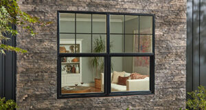 Home exterior with West pro Series 200 windows featuring single hung windows