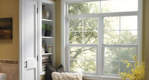 Home interior with 4800 Series windows feature the single hung window style