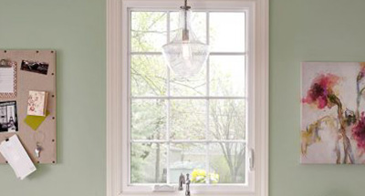 Home Interior with East 5100 Series windows featuring vinyl casement windows