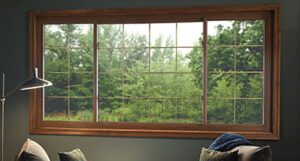 Home interior with East Premium Series windows featuring a 3-lite sliding window