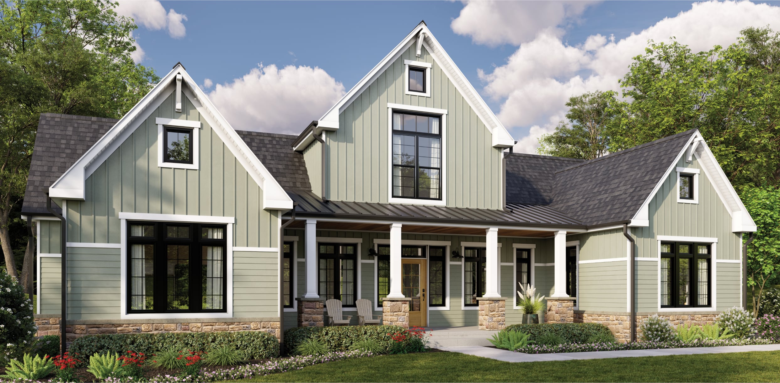 Exterior 1500 Series Picture Windows in Black