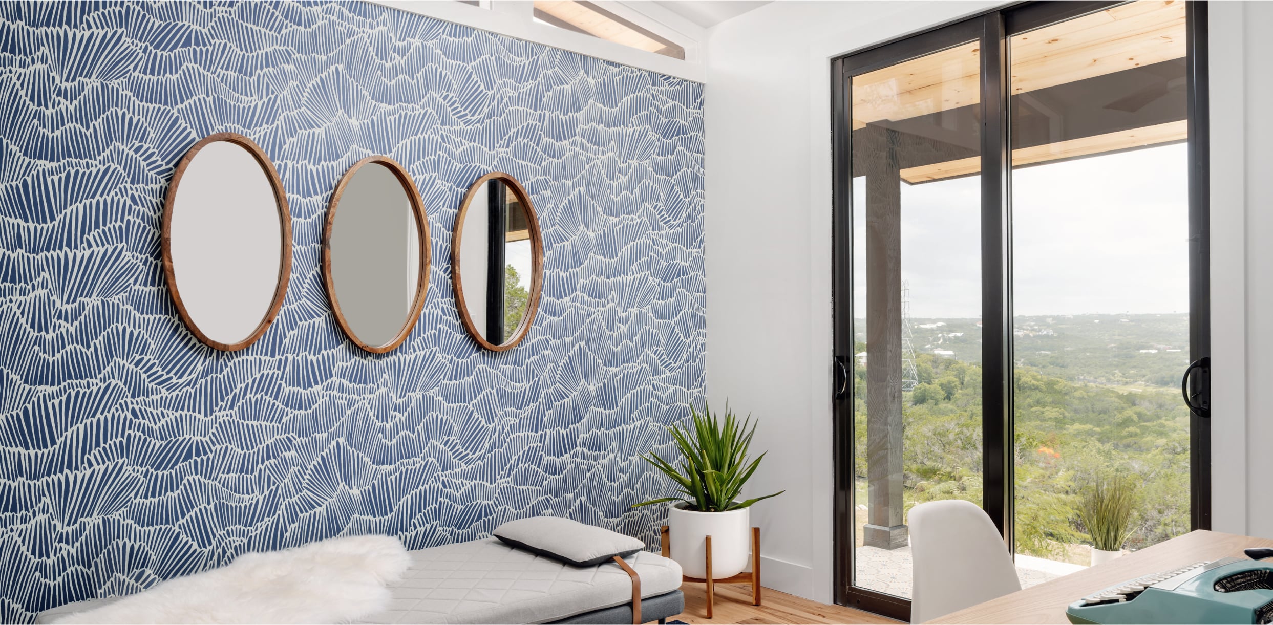 Interior Black 4880 Sliding Aluminum Patio Door