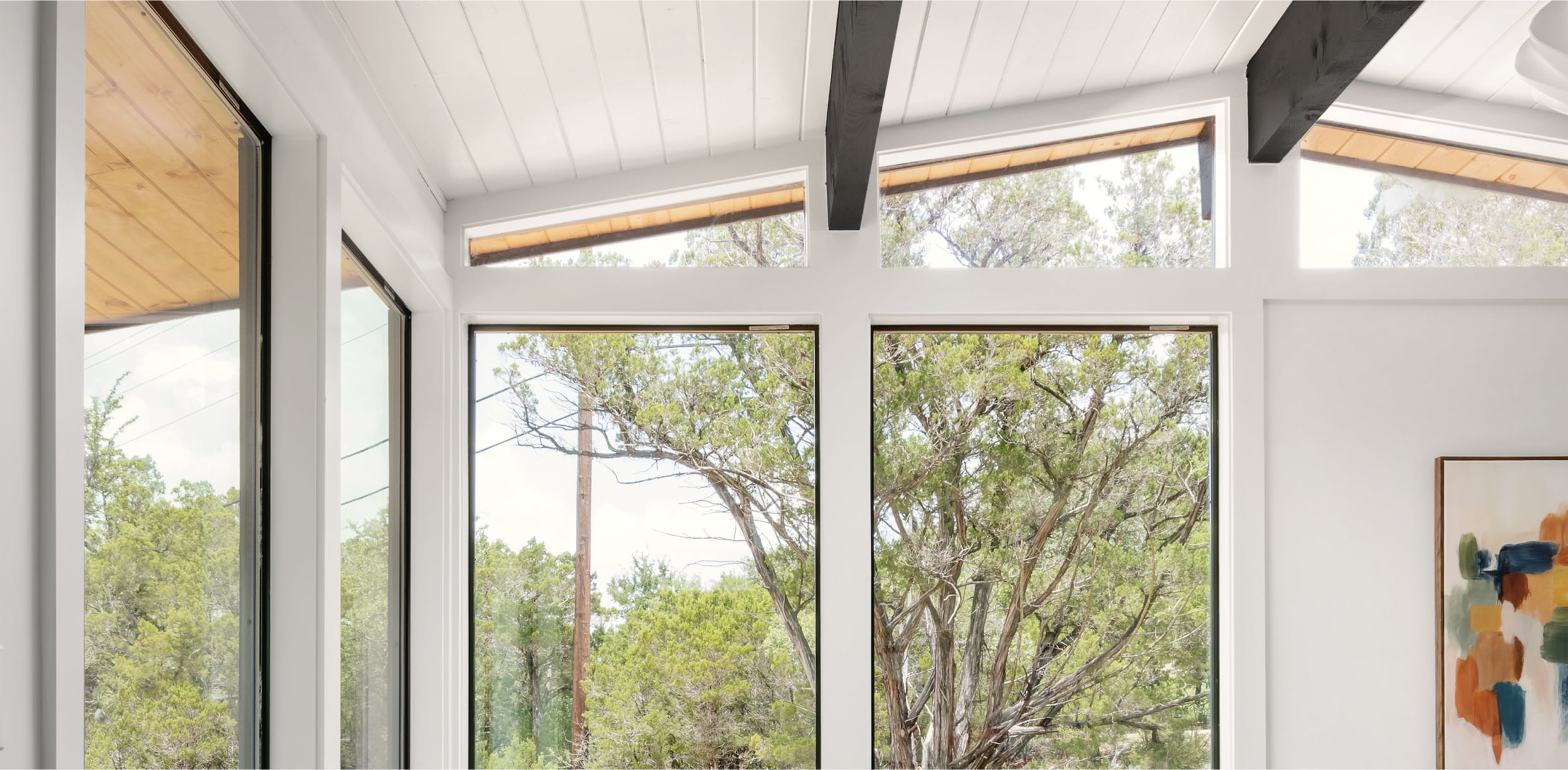 Black Interior 4800 Geometric Non-Radius Shaped Windows