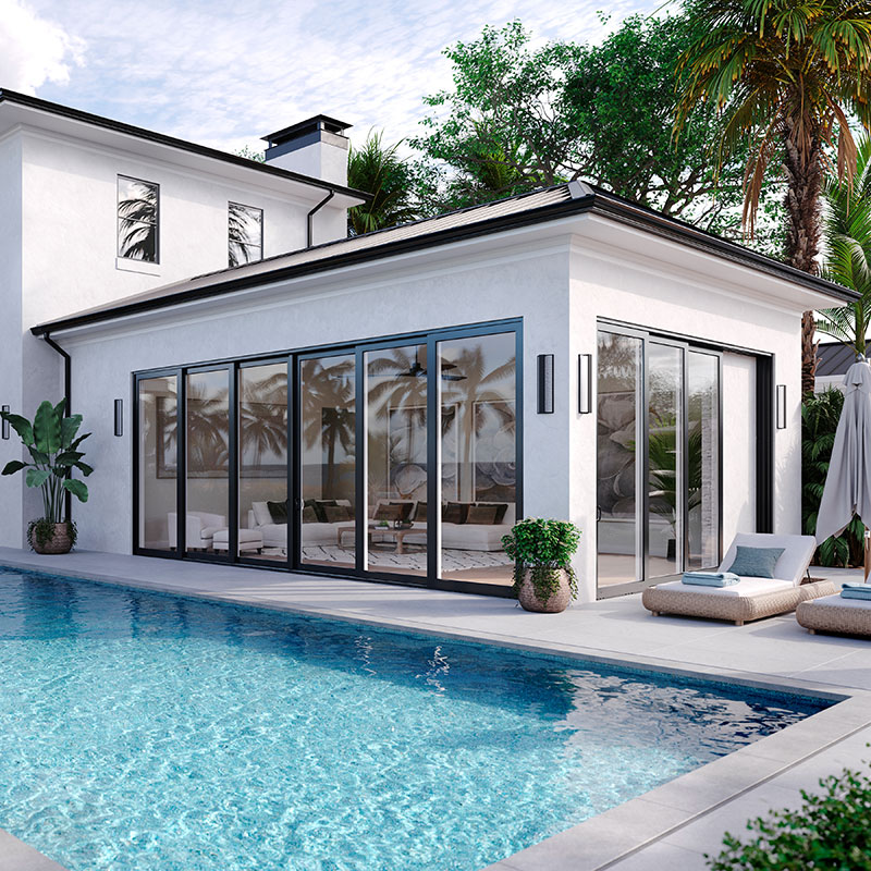 Perspective Multi-Slide Vinyl Patio Door