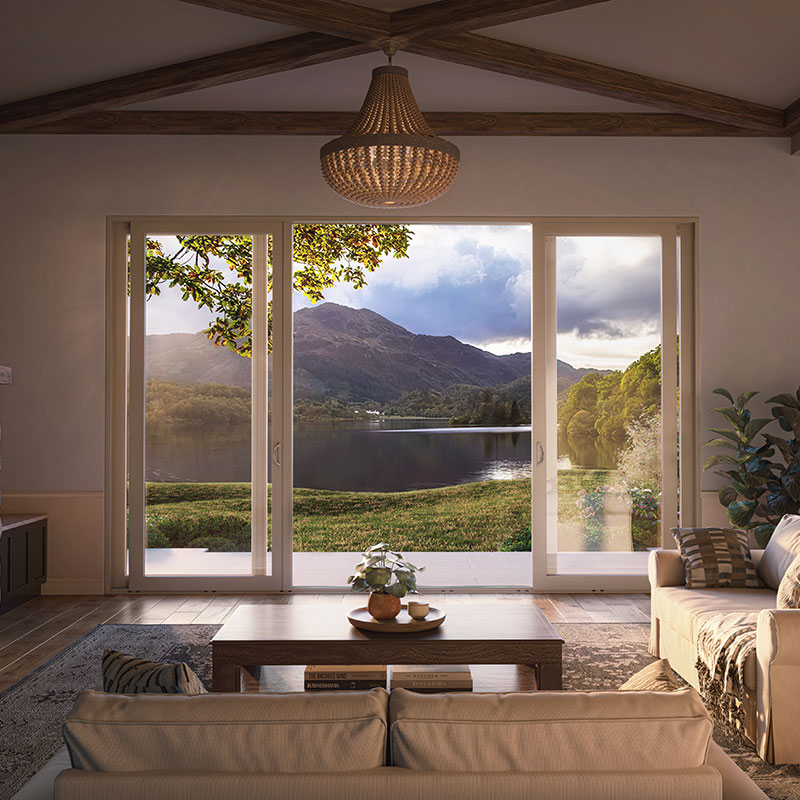 Perspective Multi-Slide Vinyl Patio Door