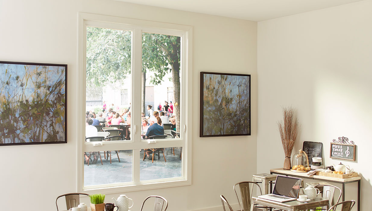 Interior White West Pro 700 Awning and Picture Window Combination