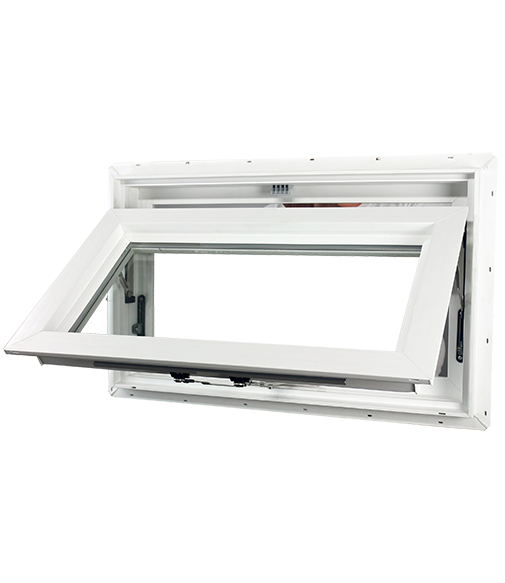 Awning Windows - Interior Product View with Open Sash