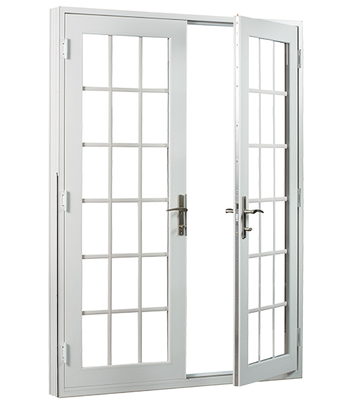 Swinging Patio Doors - Interior Product View of a 2-Panel Hinged Patio Door